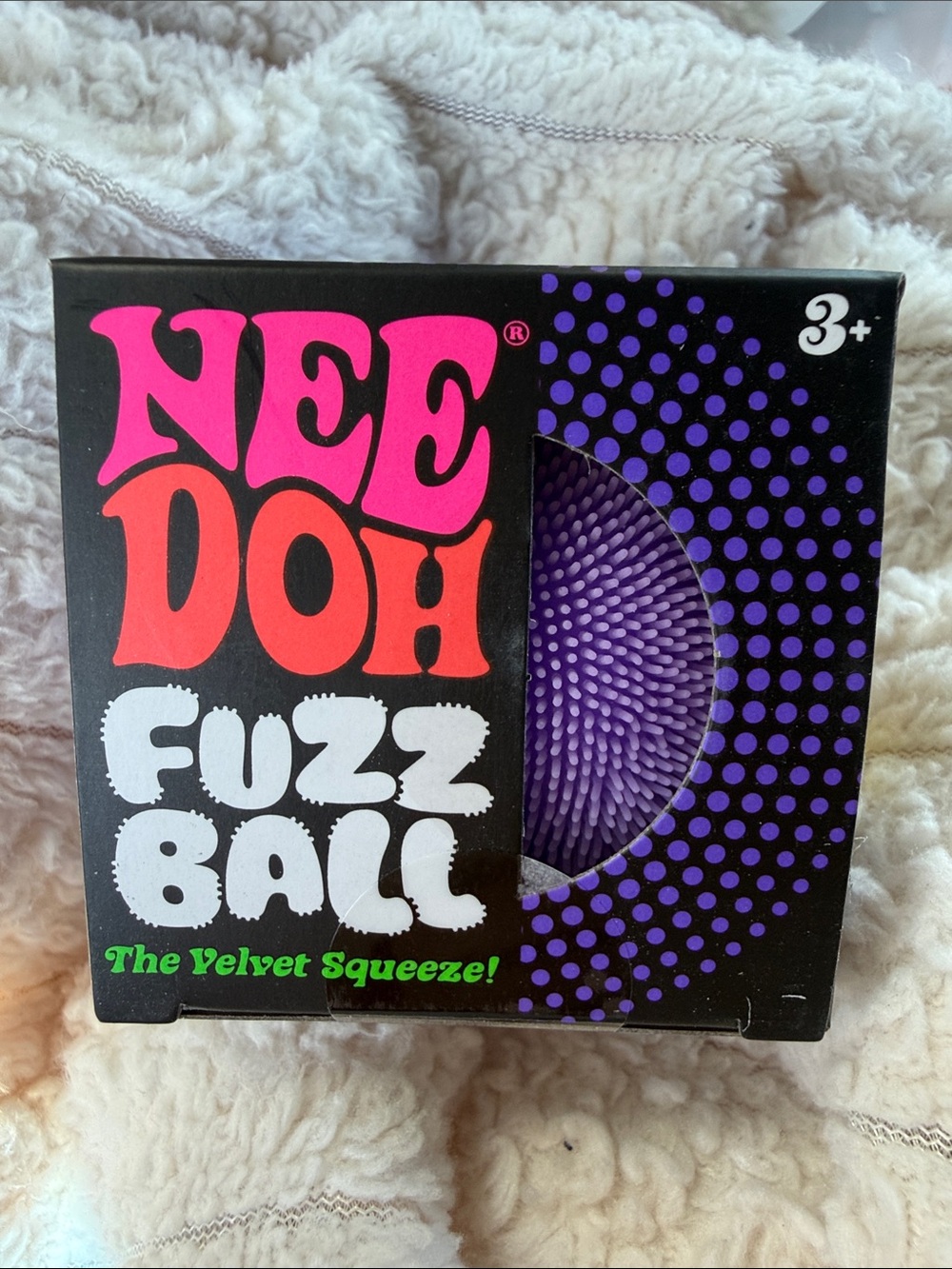 Fuzz Ball Velvet Squeeze - Purple